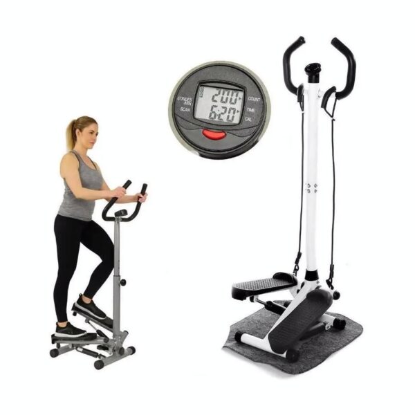 Mini Stepper Elíptica Hidráulico Banda Resistencia Negro