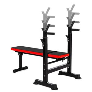 Press Banca Abdominal Reclinable Para Pesas Con Rack - Negro / Tamaño Único - Imagen 4