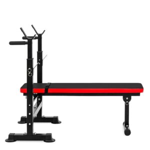 Press Banca Abdominal Reclinable Para Pesas Con Rack - Negro / Tamaño Único - Imagen 5