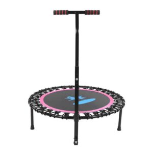 Trampolín Salto Redondo Con Elásticos PROFESIONAL - Rosa