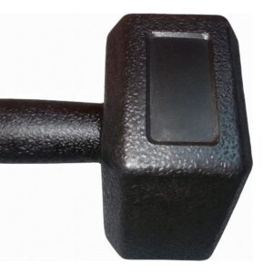 Par Mancuernas Hexagonales Caucho 5 Kg Boost Fitness - Negro - Imagen 7