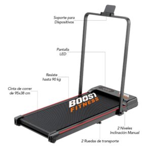 Trotadora Boost Fitness  LED 2.0HP 10km/hr F7 3007 - Imagen 7