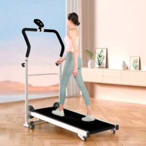 Trotadora Caminadora Mecánica Plegable Multifunción - Negro - Imagen 5