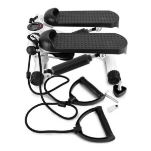 Maquina Sunny Health Fitness Mini Stepper Banda Resistencias - Negro