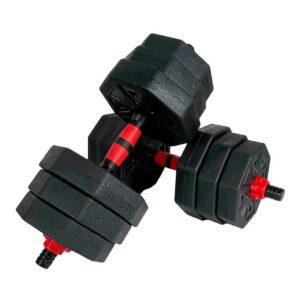 Mancuernas Ajustables Set 20kg 3 En 1 + Barra + Kettlebell - Tamaño Único - Imagen 3