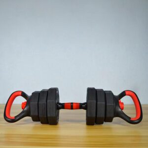 Mancuernas Ajustables Set 10kg 3 En 1 + Barra + Kettlebell - Tamaño Único - Imagen 10